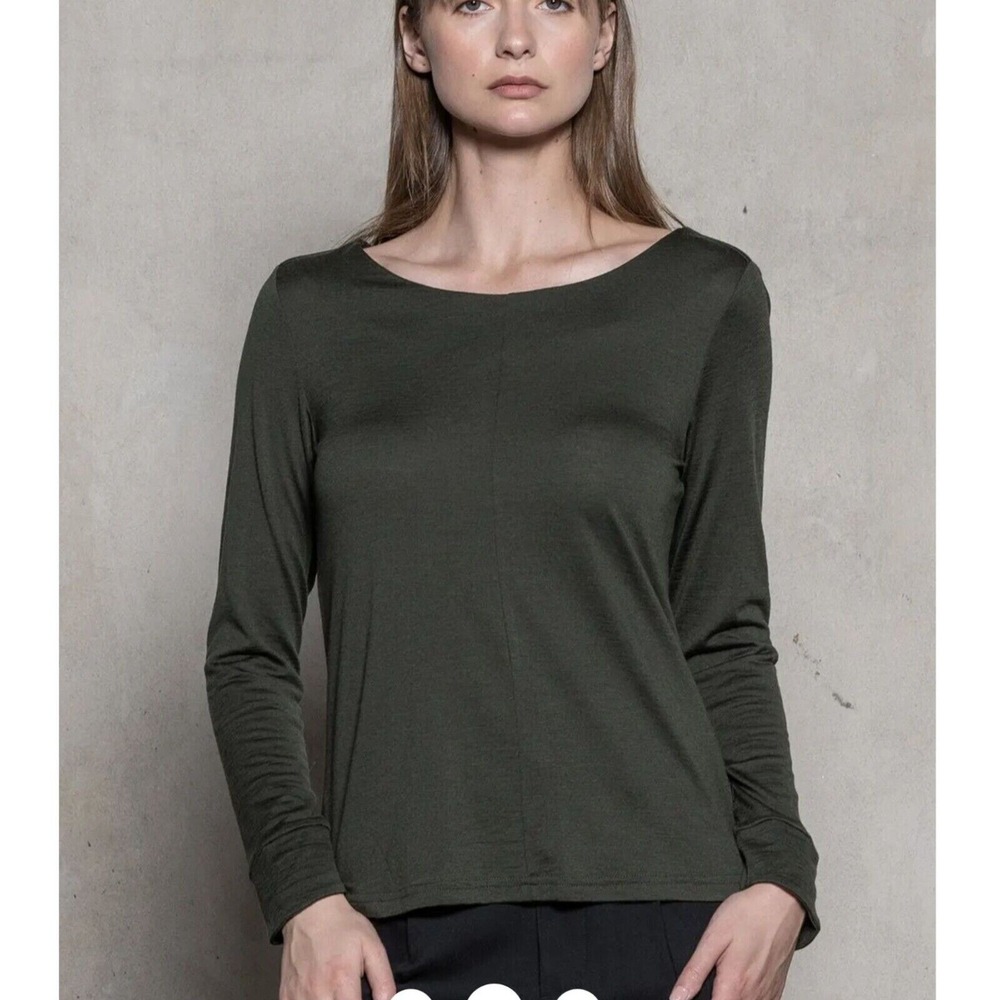 ALCHEMY EQUIPMENT 100% MERINO WOOL LONG SLEEVE TOP TEE  SIZE S